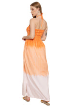 Load image into Gallery viewer, LA LEELA Women's Holiday Beach Summer Vacation Ruffle Casual Strapless Dresses Tube Top Basic Short Evening Dress L-XL Orange Solid P10228