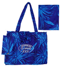 Load image into Gallery viewer, Beach Pool Tote Bag + Purse + Beach Wrap R_Blue P10327