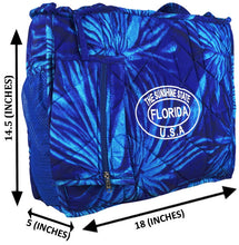Load image into Gallery viewer, Beach Pool Tote Bag + Purse + Beach Wrap R_Blue P10327