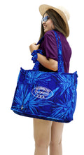 Load image into Gallery viewer, Beach Pool Tote Bag + Purse + Beach Wrap R_Blue P10327