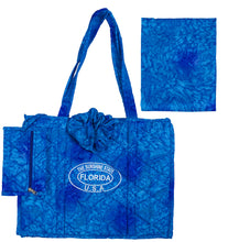 Cargar imagen en el visor de la galería, Beach Pool Tote Bag + Purse + Beach Wrap Blue P10328