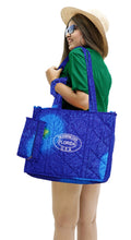 Load image into Gallery viewer, Beach Pool Tote Bag + Purse + Beach Wrap Green P10329