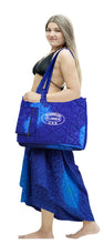 Load image into Gallery viewer, Beach Pool Tote Bag + Purse + Beach Wrap Green P10329