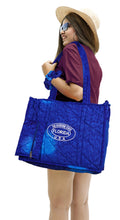 Load image into Gallery viewer, Beach Pool Tote Bag + Purse + Beach Wrap R_Blue P10330