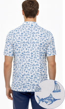 Load image into Gallery viewer, LA LEELA Boat Blue Mens Golf Polo Shirt P10336