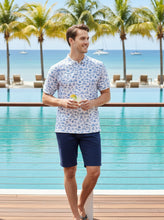 Load image into Gallery viewer, LA LEELA Boat Blue Mens Golf Polo Shirt P10336