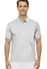 Load image into Gallery viewer, LA LEELA Boat Grey Mens Golf Polo Shirt P10343
