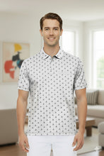 Load image into Gallery viewer, LA LEELA Boat Grey Mens Golf Polo Shirt P10343