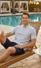 Load image into Gallery viewer, LA LEELA Boat White Mens Golf Polo Shirt P10347