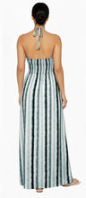 Load image into Gallery viewer, LA LEELA Women's Beach Summer Casual Evening Maxi Slit Tube Dress Strapless Dresses for Women One Size Grey, Stripes P10365