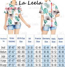 Load image into Gallery viewer, La Leela Women&#39;s Causal Halloween Skull Cross &amp; Pirates Printed Bright Blue Shirt