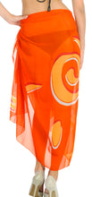 Load image into Gallery viewer, LA LEELA Women&#39;s Pareo Beach Swimwear Wrap Bikini Sarong 72&quot;x42&quot; Orange_T615
