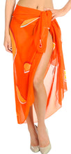 Load image into Gallery viewer, LA LEELA Women&#39;s Pareo Beach Swimwear Wrap Bikini Sarong 72&quot;x42&quot; Orange_T615