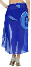 Load image into Gallery viewer, LA LEELA Women&#39;s Plus Size Bathing Suit Cover Up Beach Sarong One Size Blue_T614