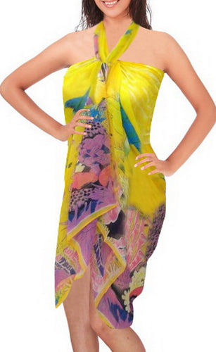 LA LEELA Women's Beach Cover Up Sarong Swimsuit Coverup 72