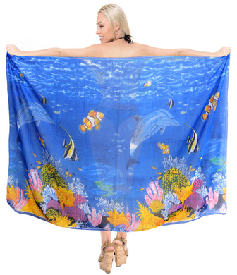 LA LEELA Women's Swimsuit Cover Up Beach Sarong Wrap Skirt 72