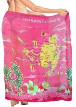 Load image into Gallery viewer, LA LEELA Women&#39;s Beach Sarong Cover Up Swimwear Wrap Pareo 72&quot;x42&quot; Pink_R520