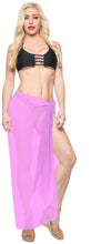 Load image into Gallery viewer, La Leela Women&#39;s Bikini Beach Wrap Hawaiian Sarong Swimming Suit Bathing Pareo Beachwear Dress Cover up Long 68&quot;x42&quot; Violet 103201