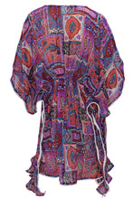 Load image into Gallery viewer, LA LEELA Women Chiffon Swimsuit Cover Ups Stylish Bikini Beach Cover Up Dress US 8-14 Purple_G8