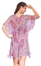 Load image into Gallery viewer, LA LEELA Soft Sleepdress Short Sleeve Women Comfy Sleeping Nights Pajama Dress US 8-14 Purple_G2