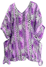 Load image into Gallery viewer, LA LEELA Nightshirt Dress Women Short Nightgowns Sleeping Tshirts Comfy Nightwear US 8-14 Purple_F994