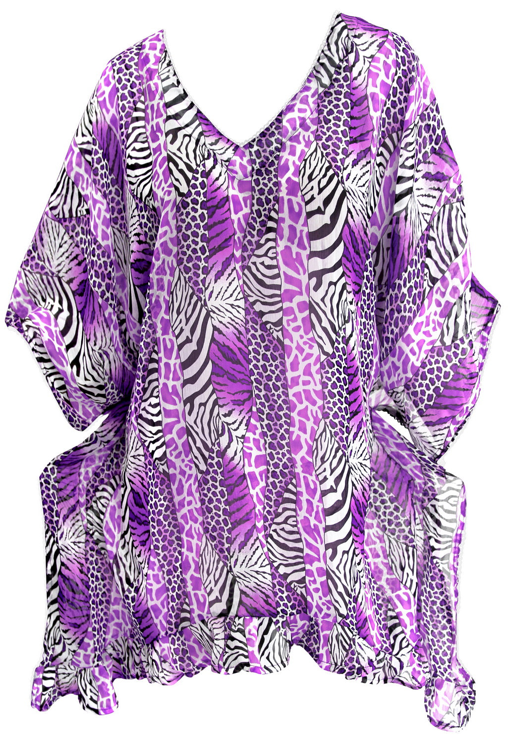 LA LEELA Nightshirt Dress Women Short Nightgowns Sleeping Tshirts Comfy Nightwear US 8-14 Purple_F994