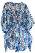 Load image into Gallery viewer, LA LEELA Nightgown Short Sleeve Women Comfy Sleeping s Soft Nights US 8-14 Blue_F993