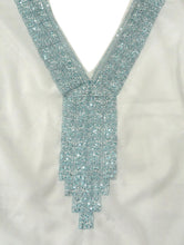 Load image into Gallery viewer, Ladies LIGHTWEIGHT CHIFFON Sequin Beachwear Dress Cover up Caftan Plus Sea Blue