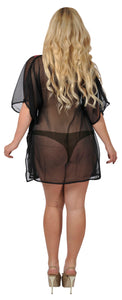 Women's Sheer Chiffon Sequin Bikini Swimwear Beachwear Top Cover up Women Pink