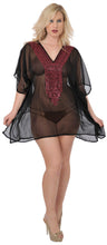 Load image into Gallery viewer, Women&#39;s Sheer Chiffon Sequin Bikini Swimwear Beachwear Top Cover up Women Pink