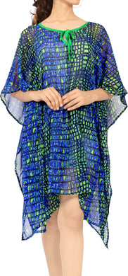 LA LEELA Swimsuit Cover Up for Women Bathing Suit Swimwear Beach Kaftan Dress US 16-26W st Patrick's day Green_X914