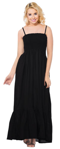 la-leela-evening-beach-swimwear-rayon-solid-casual-swimwear-stretchy-tube-dress-black-2087-one-size