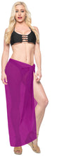 Load image into Gallery viewer, La Leela Women&#39;s Bikini Beach Wrap Hawaiian Sarong Swimming Suit Bathing Pareo Beachwear Dress Cover up Long 68&quot;x42&quot; Magenta 117022
