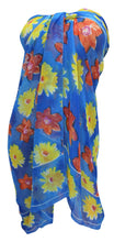 Load image into Gallery viewer, LA LEELA Women&#39;s Swimsuit Sarong Swimwear Cover-Up Wrap Skirt 72&quot;x42&quot; Blue_C369