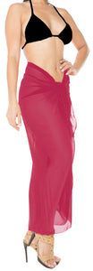 La Leela Women's Bikini Beach Wrap Hawaiian Sarong Swimming Suit Bathing Pareo Beachwear Valentines Day Dress Cover up Long 78"x42" Pink 118004