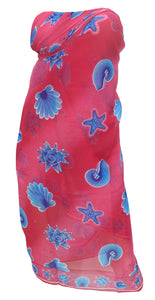 LA LEELA Women's Swimsuit Cover Up Beach Sarong Wrap Skirt 72"x42" Pink_T526