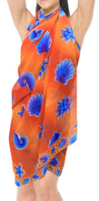 Load image into Gallery viewer, LA LEELA Women&#39;s Pareo Beach Swimwear Wrap Bikini Sarong 72&quot;x42&quot; Orange_T520