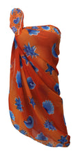 Load image into Gallery viewer, LA LEELA Women&#39;s Pareo Beach Swimwear Wrap Bikini Sarong 72&quot;x42&quot; Orange_T520