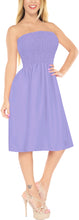 Load image into Gallery viewer, LA LEELA Solid Color Strappy Women Tube Dress Beachwear Chic And Casual Swimsuit Coverup