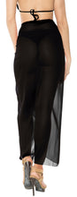 Load image into Gallery viewer, la-leela-sheer-chiffon-swimsuit-cover-up-wrap-sarong-solid-88x42-black_1722