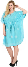 Load image into Gallery viewer, la-leela-bikni-swimwear-rayon-solid-summer-cover-up-osfm-14-28-l-4x-light-blue_1410