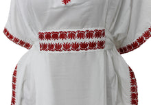 Load image into Gallery viewer, LA LEELA Women&#39;s Short Sleeve Tunic Dress for Summer Swing Shift Dresses US 10-14 White_T314