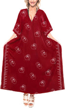 Load image into Gallery viewer, la-leela-christmas-santa-solid-casual-maxi-womens-osfm-14-18-l-2x-red_3596