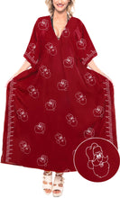 Load image into Gallery viewer, la-leela-christmas-santa-solid-casual-maxi-womens-osfm-14-18-l-2x-red_3596