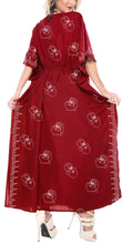 Load image into Gallery viewer, la-leela-christmas-santa-solid-casual-maxi-womens-osfm-14-18-l-2x-red_3596