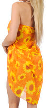 Load image into Gallery viewer, LA LEELA Womens Hawaiian Sarong For Women Plus Size Beach Wrap 72&quot;x42&quot; Orange_L721