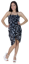 Load image into Gallery viewer, LA LEELA Women&#39;s Sarong Swimsuit Cover Up Summer Beach Wrap One Size Black_L719