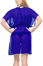 Load image into Gallery viewer, la-leela-bikni-swimwear-chiffon-solid-swimsuit-cover-up-osfm-14-24-l-3x-royal-blue_926