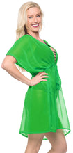 Load image into Gallery viewer, la-leela-chiffon-solid-sundress-girl-cover-up-osfm-16-32-w-5x-parrot-green_943-green_j37