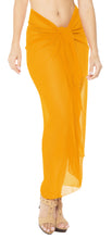 Load image into Gallery viewer, La Leela Women&#39;s Bikini Beach Wrap Hawaiian Sarong Swimming Suit Bathing Pareo Beachwear Valentines Day Dress Cover up Long 78&quot;x42&quot; Yellow 121205